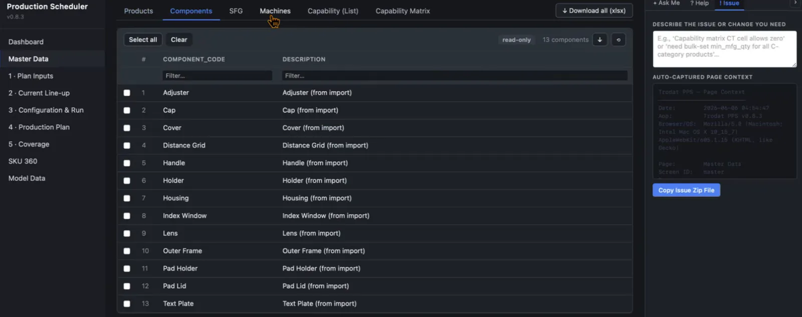 Scheduling Workbench